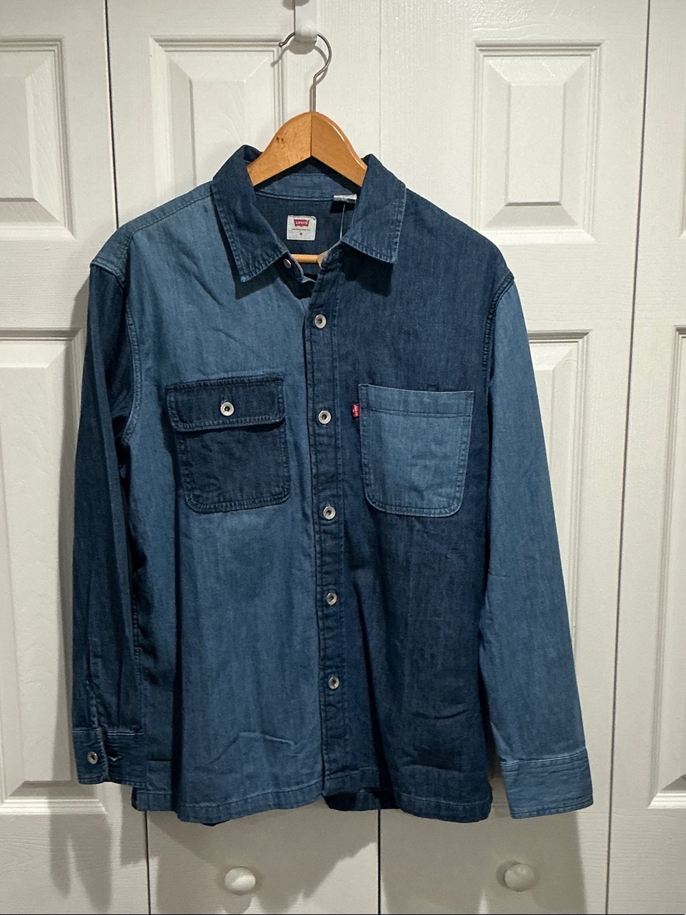 Levi's Two-Tone Blue Denim Shirt Jacket